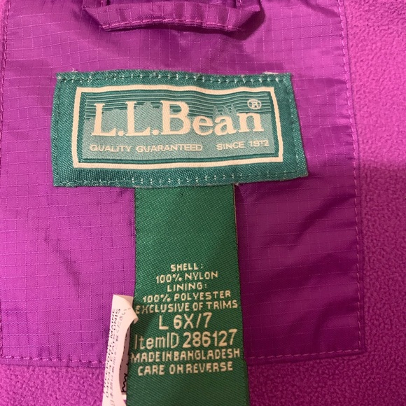 L.L.Bean Waterproof Jacket , Size L 6X/7 - Picture 6 of 6